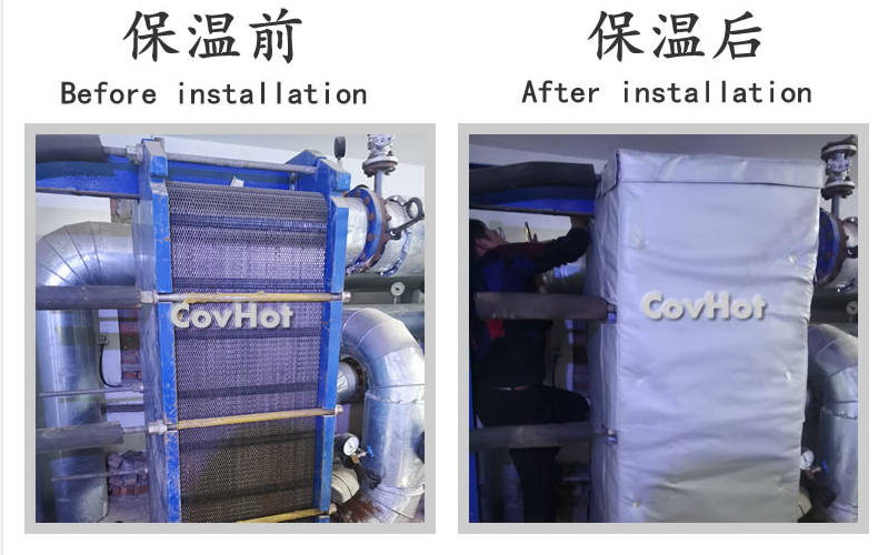 板式<a href=http://m.aajob.cn/e/tags/?tagname=%E6%8D%A2%E7%83%AD%E5%99%A8%E4%BF%9D%E6%B8%A9 target=_blank class=infotextkey>換熱器保溫</a>套,板換保溫罩